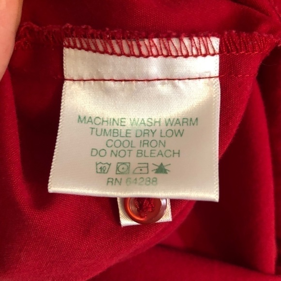 Wearguard red short sleeve shirt size medium cotton & polyester pocket on front - Picture 9 of 11